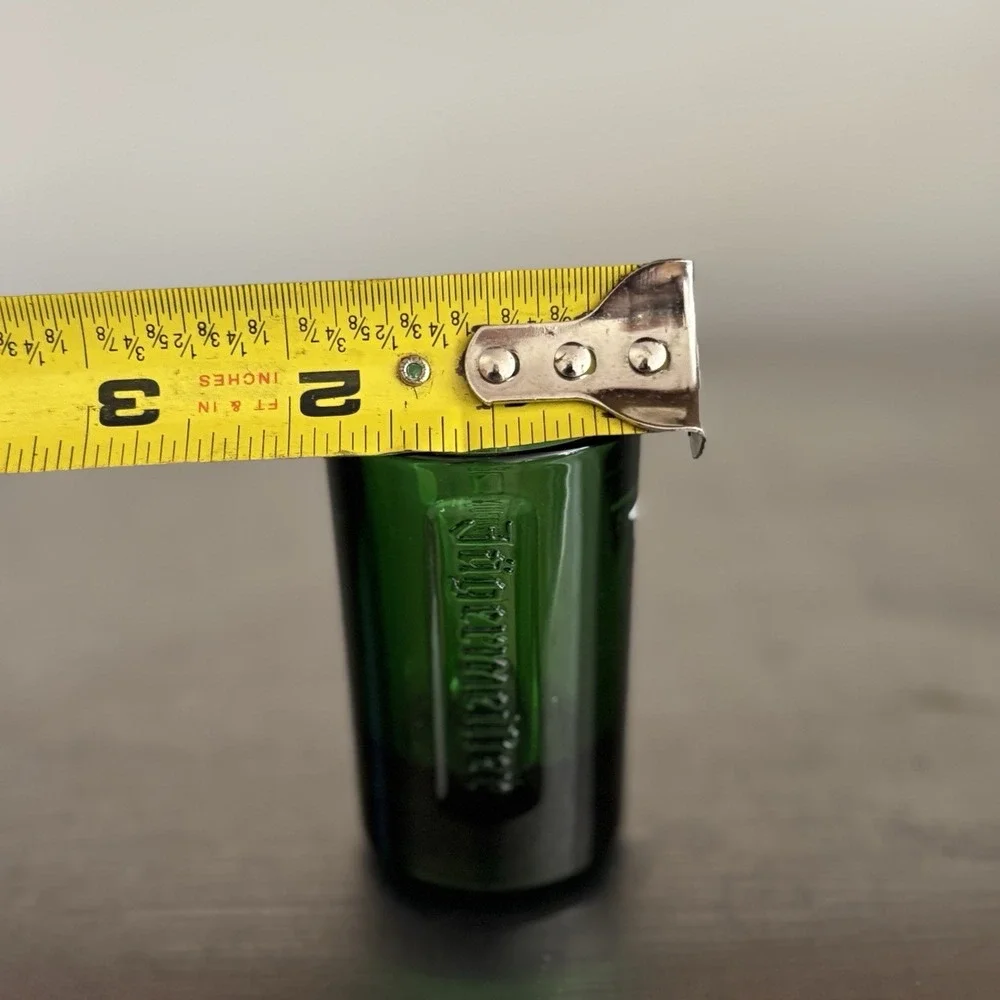Jagermeister 2CL Embossed‎ Logo Green Shot Glass
